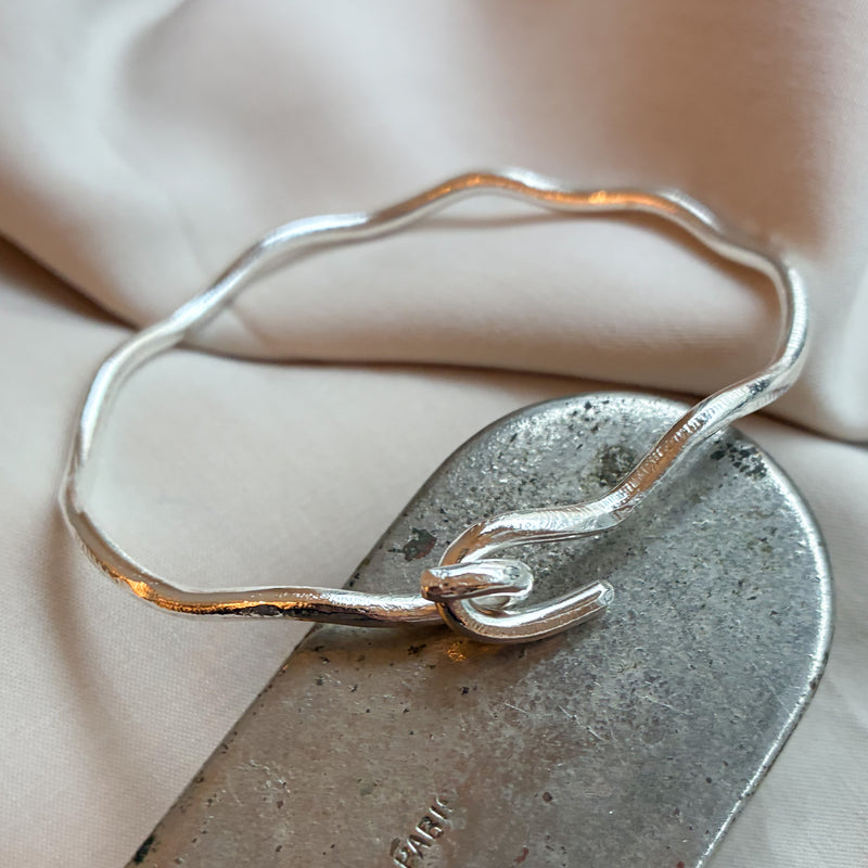 Curve large armbånd i 925 sterling sølv