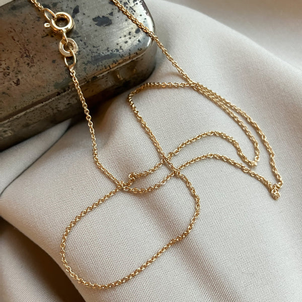 Ankerhalskæde i 8 karat guld