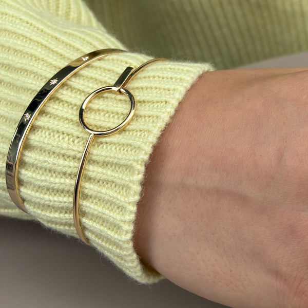 Cirkel armbånd small 14 karat guld