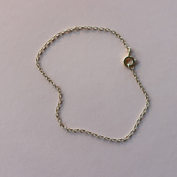 Ankerkæde armbånd i 14 karat guld