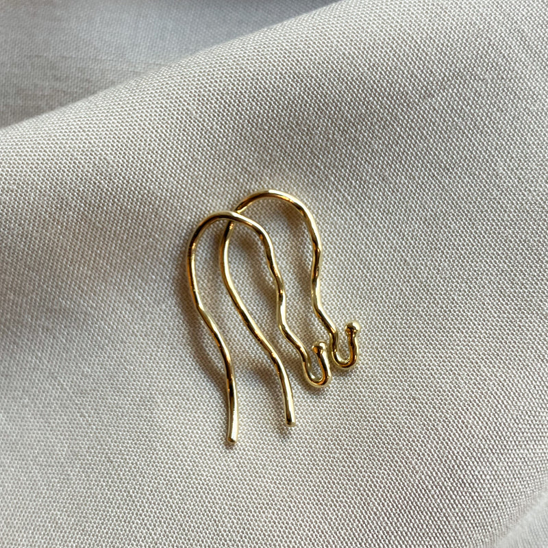 Skifteørebøjler i 14 karat guld uden vedhæng